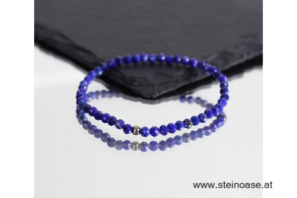 Armband Lapis Lazuli facettiert 4mm